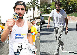 Photos of Shia LaBeouf Running the LA Marathon