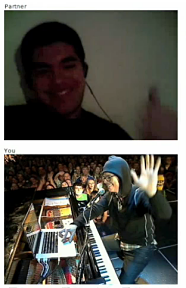 Ben Folds Plays on Chatroulette During Concert