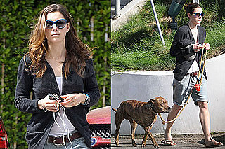 Photos of Jessica Biel Walking Her Dog Tina in LA