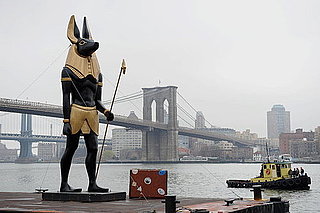 Anibus Statue Arrives in New York Harbor