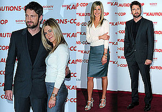 Photos of Jennifer Aniston and Gerard Butler Promoting The Bounty Hunter in Berlin