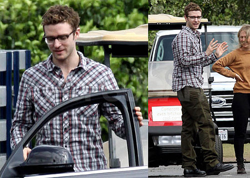 Photos of Justin Timberlake On the LA Set of Bad Teacher