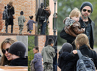 Photos of Brad Pitt and Angelina Jolie With Kids In Italy On Easter