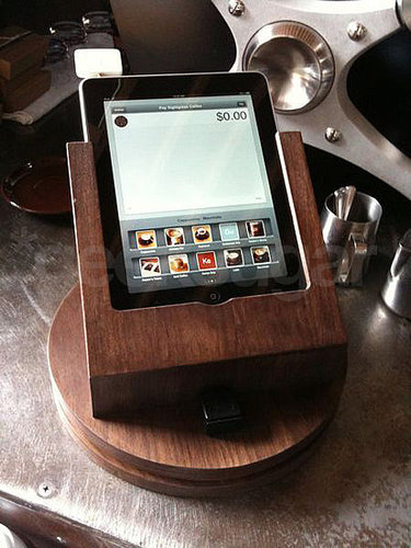 iPad Using Square As Point of Sale at Sightglass Coffee in San Francisco