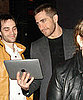 Jake Gyllenhaal With an iPad