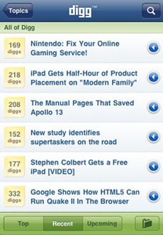 New Digg Mobile Apps For iPhone and Android