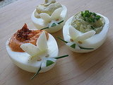 Deviled Easter Bunny eggs