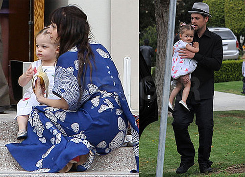 Photos of Nicole Richie, Joel and Harlow Madden Attending Church on Easter