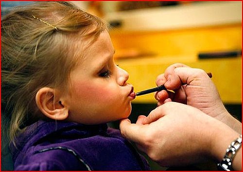 Kids Wearing Make up