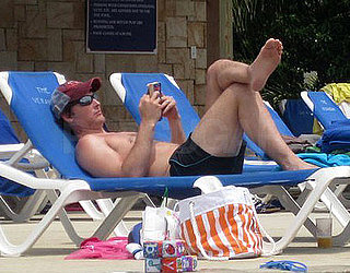 Photo of Peter Facinelli Shirtless at the Pool