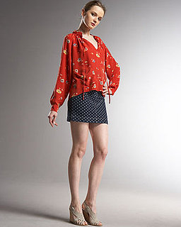 Denim Polka Dot Skirt