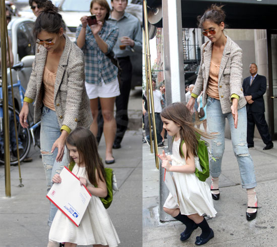 Photos of Suri Cruise and Katie Holmes in NYC