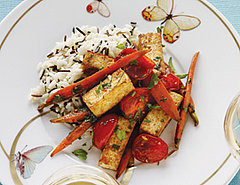 Wild Rice With Glazed Carrots and Tofu Recipe