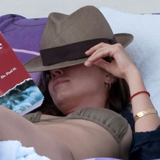Guess Who's Reading a Book on the Beach in Her Bikini? Guess Who's Reading a Book on the Beach in Her Bikini?