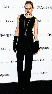 Chloe Sevigny Attends the Metropolitan Opera Gala Premiere of Armida in All Black Yves Saint Laurent and Gloves