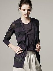 Sheer-Stripe Cardigan Sheer-Stripe Cardigan