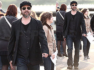 Pictures of Brad Pitt at an Art Show in Venice, Italy