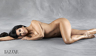 Picture of Kim Kardashian Naked in Harper's Bazaar