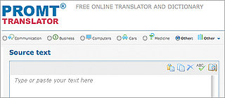 Translate Websites and Phrases With Promt