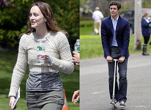 Pictures of Adam Brody, Leighton Meester, and Allison Janney on the Set of The Oranges