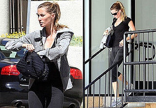 Pictures of Gisele Bundchen In Workout Clothes Leaving Gym
