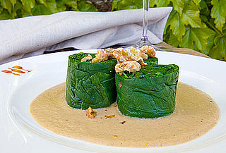 Chef Greg Higgins Recipe for Spinach With Lemon Walnut Sauce