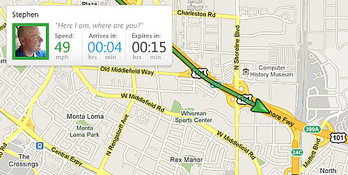 Glympse Geo-Tracking App