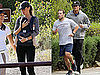 Pictures of Gisele Bundchen and Tom Brady Exercising in LA With Baby Benjamin