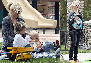Pictures of Gwen Stefani with Kingston and Zuma at the Park
