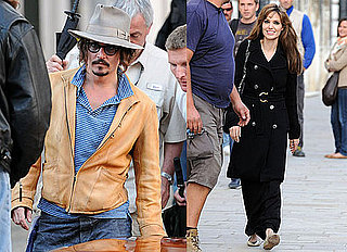 Pictures of Angelina Jolie and Johnny Depp Smiling in Venice