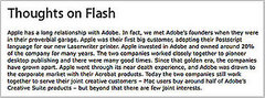 Steve Jobs's Open Letter to Adobe, Jon Stewart Calls Apple "Appholes" Steve Jobs's Open Letter to Adobe, Jon Stewart Calls Apple "Appholes"