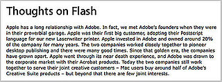 Steve Jobs's Open Letter to Adobe, Jon Stewart Calls Apple "Appholes"