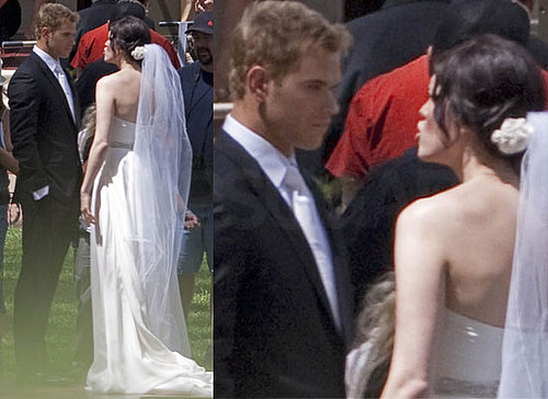 Photos of Kellan Lutz Getting Married to Mandy Moore on the Set of Love Wedding Marriage