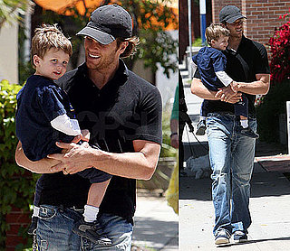 Pictures of Tom Brady With Son Jack in LA Before Returning to Foxboro