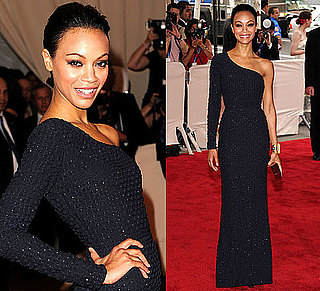 Zoe Saldana Wears Calvin Klein at 2010 Costume Institute Gala