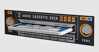 Rocket Cassette Tape Wall Shelf from Yoox