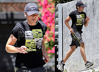 Pictures of Zac Efron Running in LA