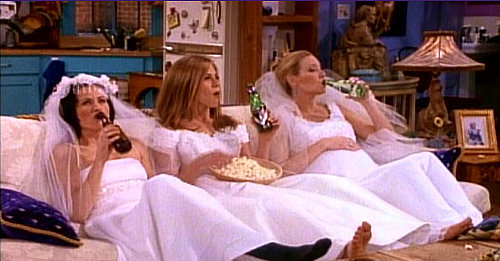Trying on Wedding Dress Like in Friends Poll