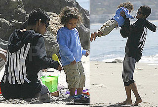 Pictures of Newly Single Halle Berry Playing at the Beach in Malibu With Daughter Nahla Aubry