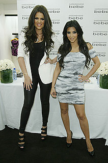 Kim and Khloe Kardashian Discuss Being Curvy at Bebe Clothing Launch