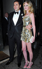 Photo of Lara Stone in Givenchy Mini Dress After Marrying David Walliams at Claridges