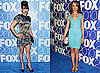 Photos of Glee Stars Lea Michele and Jayma Mays at Fox Upfront Party