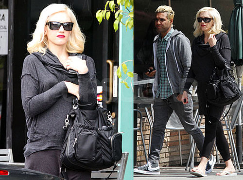 Pictures of Possibly Pregnant Gwen Stefani Getting Lunch in LA With No Doubt Bandmates Tony Kanal and Tom Dumont