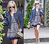 Reese Witherspoon Wears Jean Jacket and Summer Dress at Neil George Salon