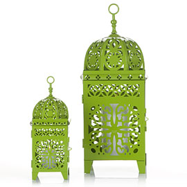 Z Gallerie - Casablanca Lanterns - Green