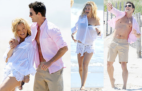 Pictures of Kate Hudson and Colin Egglesfield Filming Something Borrowed on the Beach