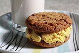 Gingersnap with Mango Curry Ice Cream Sandwich