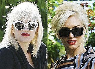 Photos of Gwen Stefani with a Fringe Hair Cut