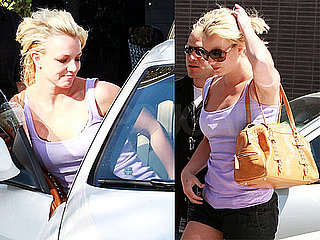 Pictures of Britney Spears at a LA Salon