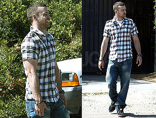 Pictures of Justin Timberlake Wearing a Plaid Shirt in LA